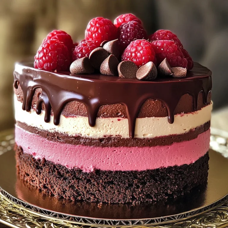 Chocolate Raspberry Mousse Cake