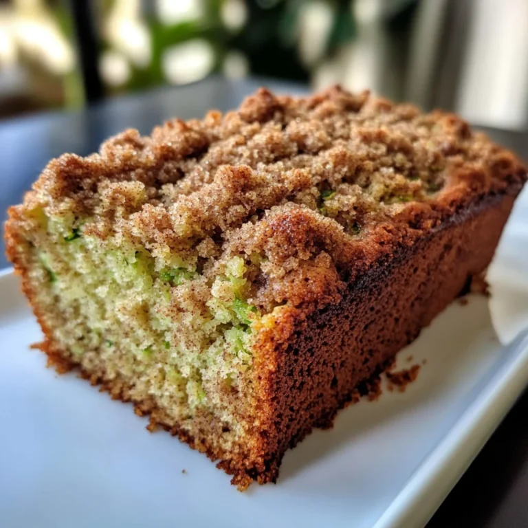 Cinnamon Streusel Topped Zucchini Bread Bakery Style: A Stunning Loaf