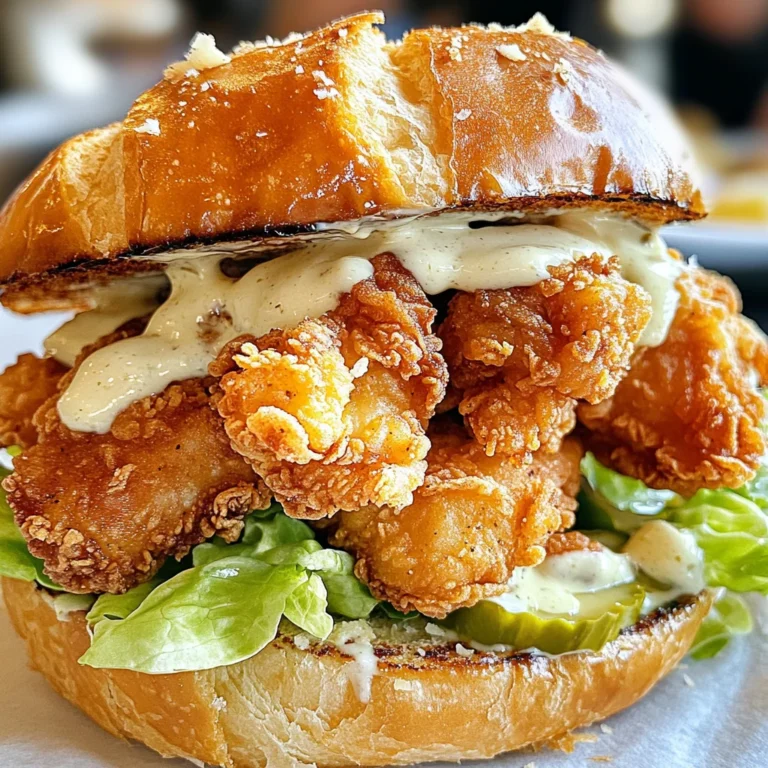 Crispy Chicken Caesar Sandwich