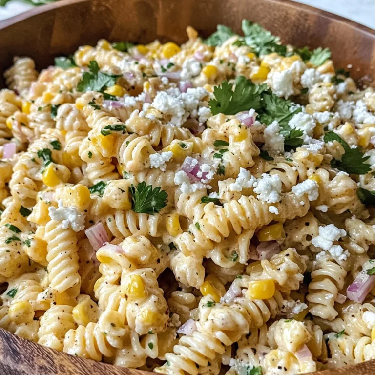 Elote Pasta Salad Recipe (Mexican Street Corn)