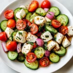 Fresh Cucumber Caprese Salad