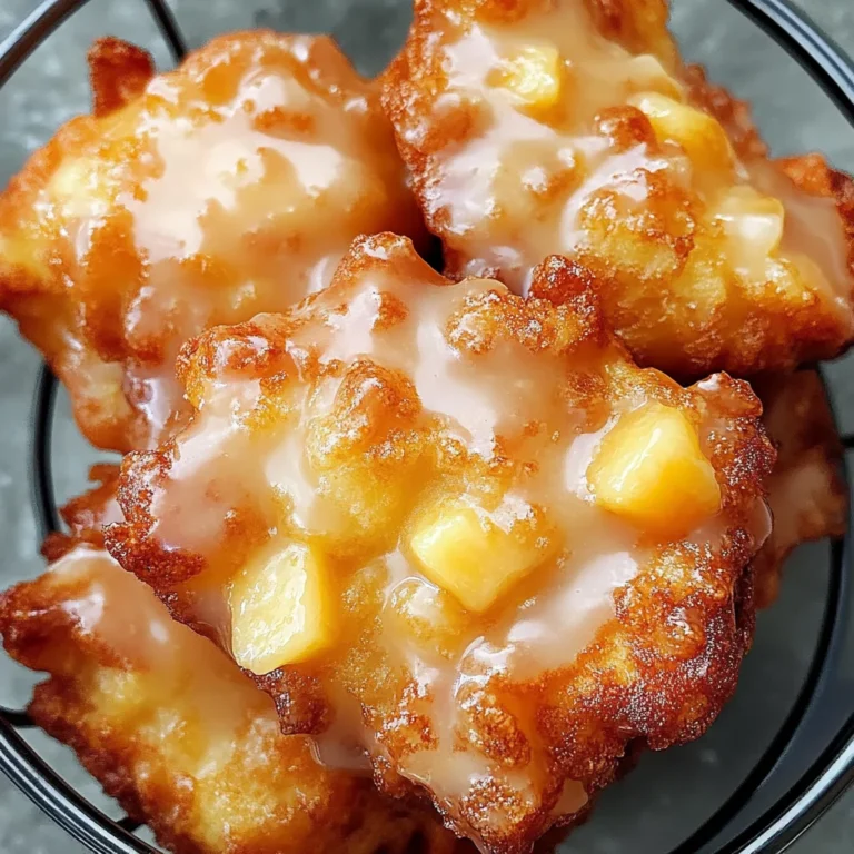 Fresh Peach Fritters That Melt in Your Mouth