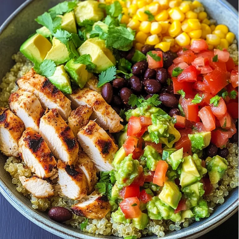 Grilled Chicken Burrito Bowls with Avocado Salsa