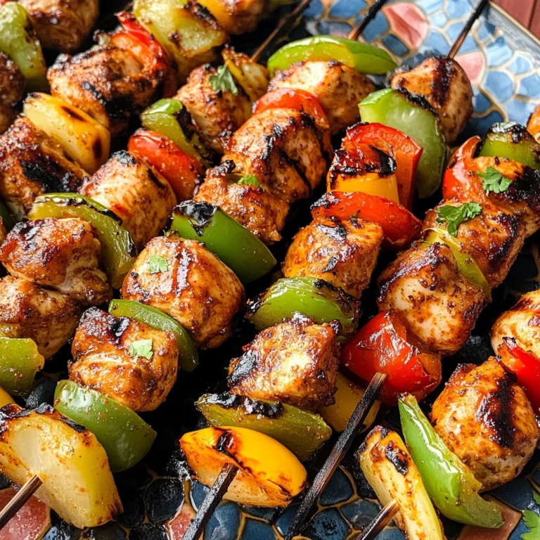 Mexican Barbecue Chicken Skewers