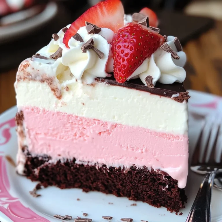 Neapolitan Ice Cream Cake