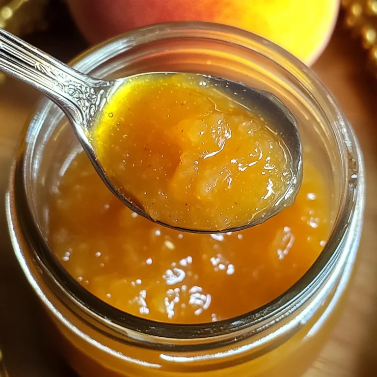 Small Batch Vanilla Peach Jam