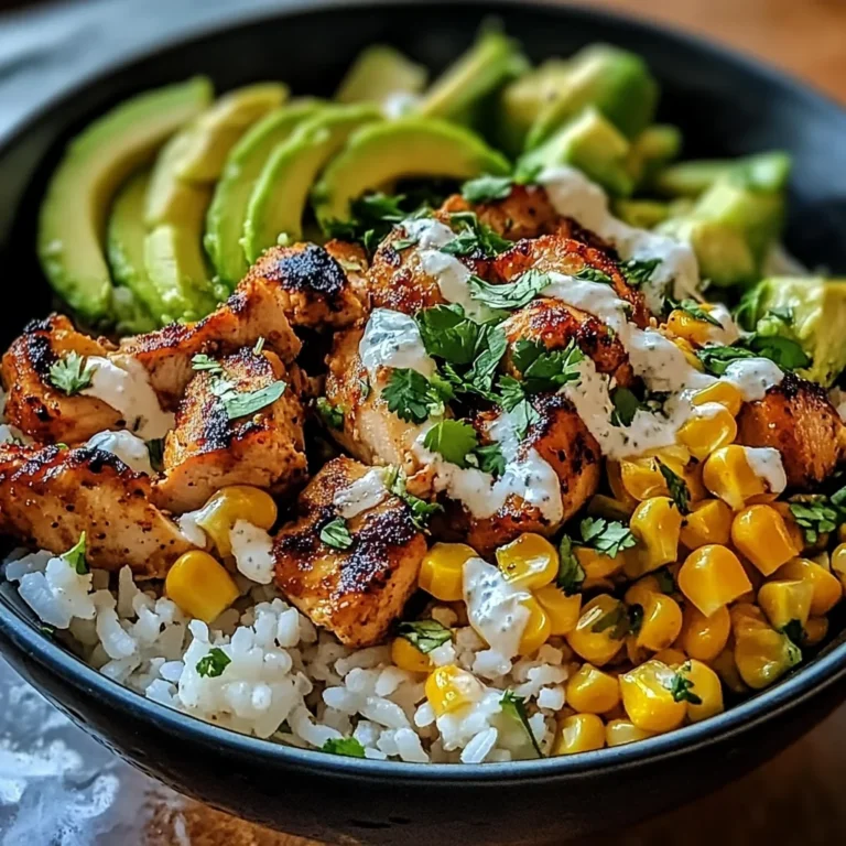 Street Corn Chicken Rice Bowl