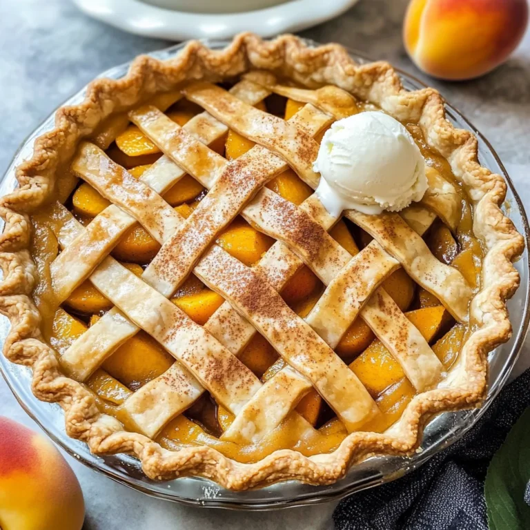 The Best Peach Pie