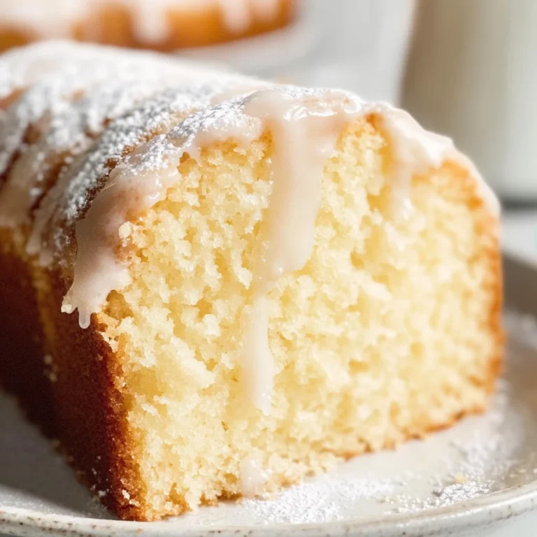Vanilla Pound Cake Recipe