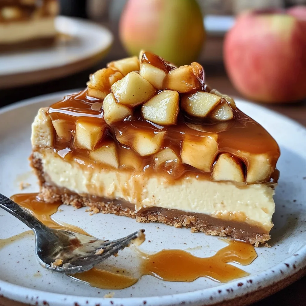 Karamell-Apfel-Käsekuchen