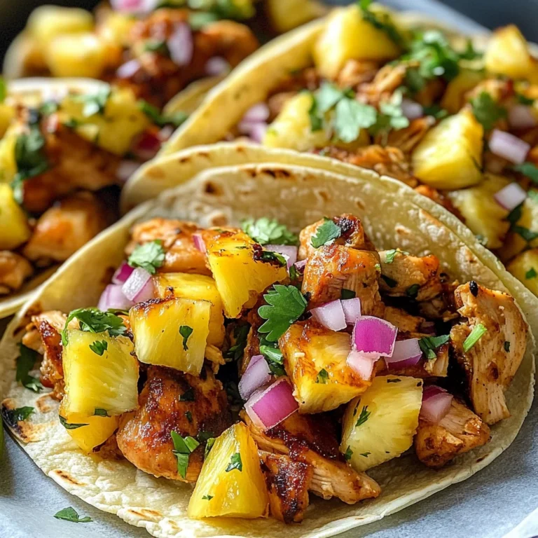 Pineapple Chicken Tacos