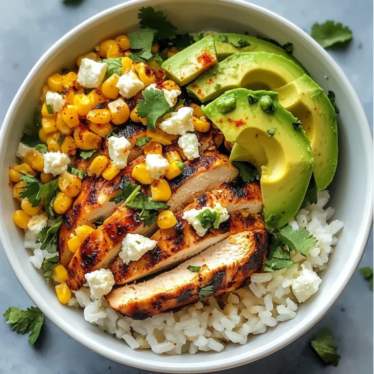 Street Corn Chicken Rice Bowl