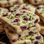 Cranberry Pistachio Shortbread Cookies: A Festive Delight for the Holidays