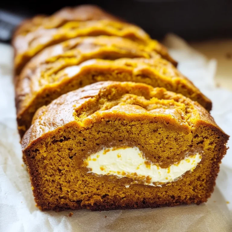 Cream Cheese-Filled Pumpkin Bread