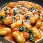 Creamy Tomato Spinach Gnocchi