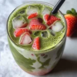 Easy 5-min. Strawberry Matcha Latte