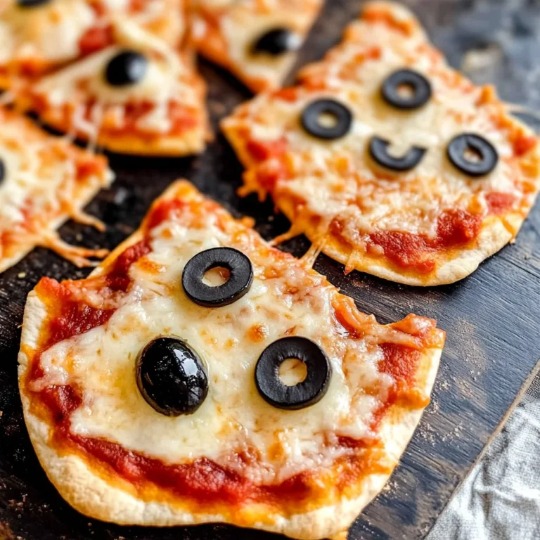 Easy Mini Halloween Pizzas