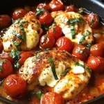 Garlic Tomato Chicken with Mozzarella