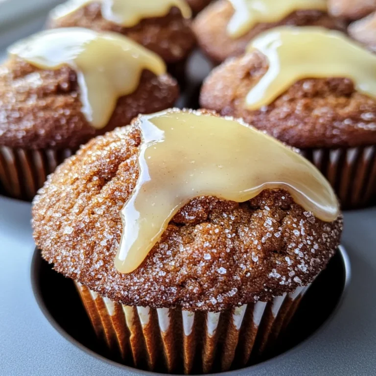 Glazed Gingerbread Muffins