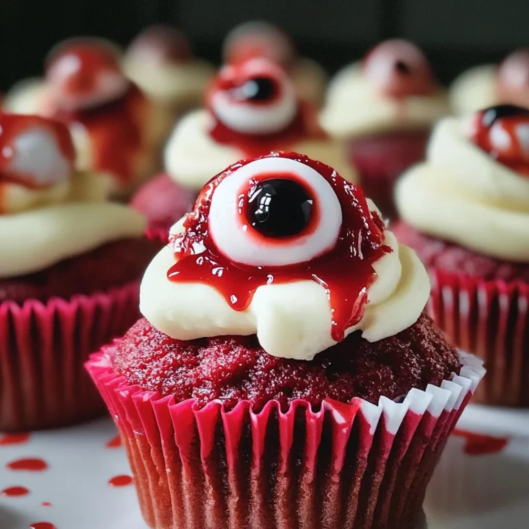 Halloween Augapfel Cupcakes
