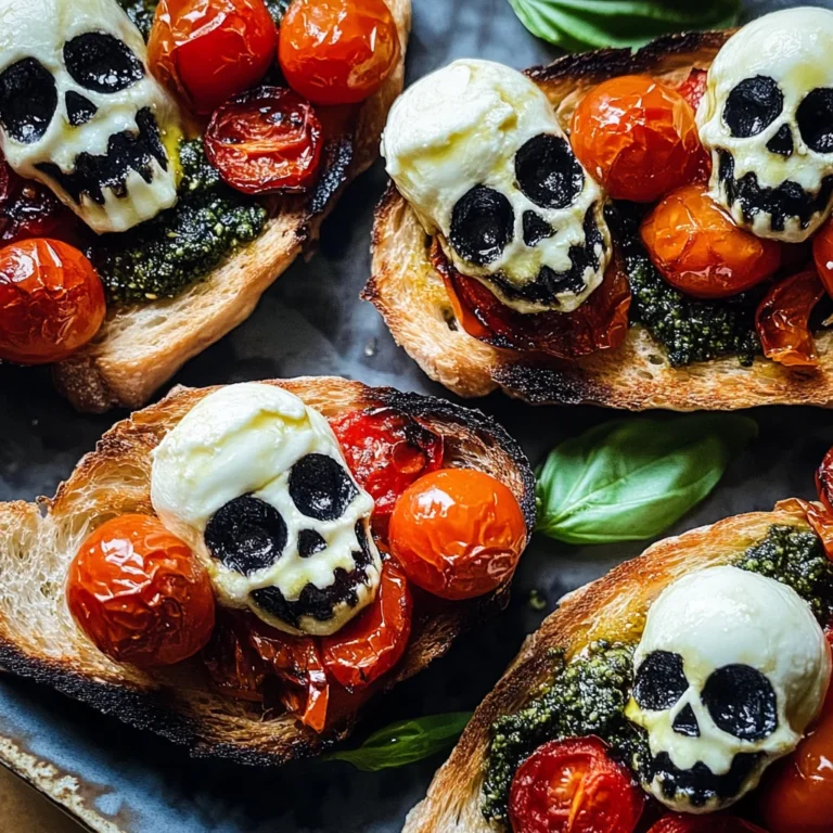 Halloween Bruschetta Appetizer