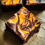Halloween Cream Cheese Swirl Brownies