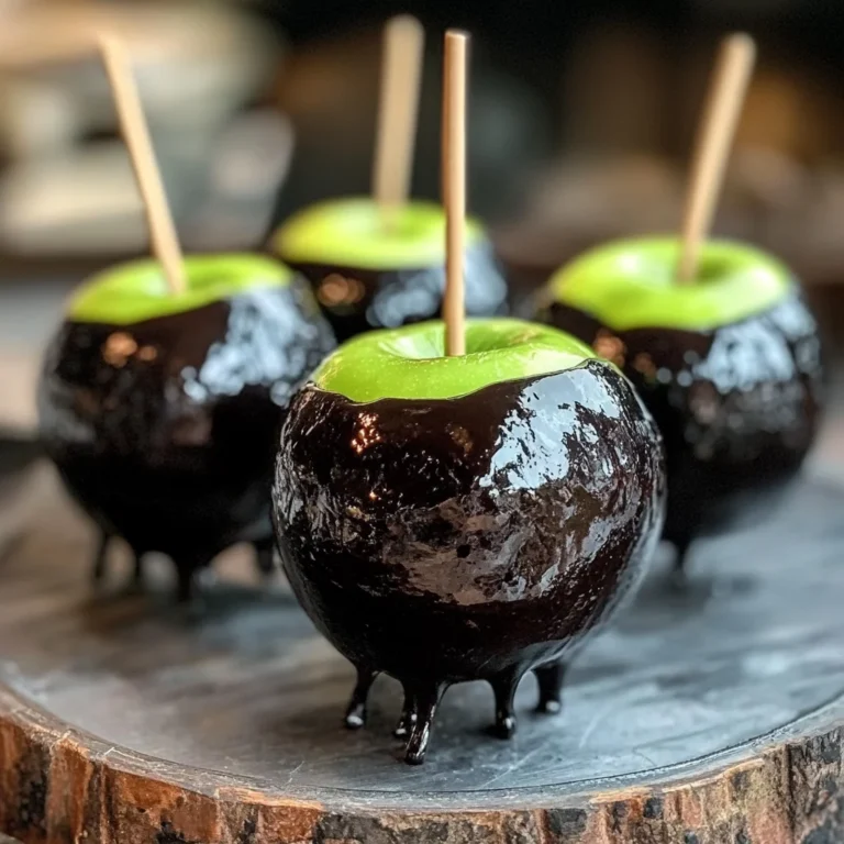 Poison Toffee Apples for Halloween