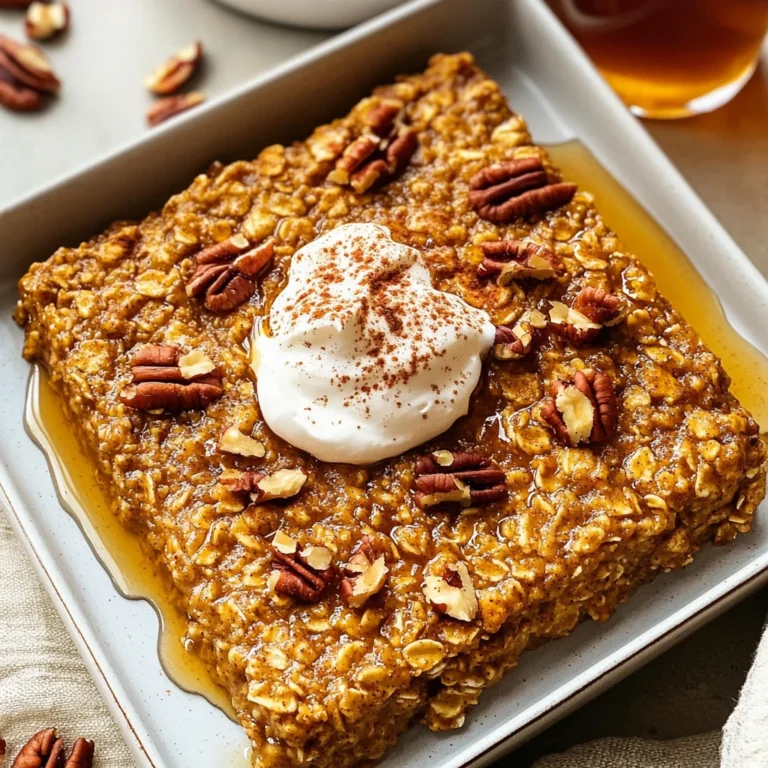 Pumpkin Baked Oatmeal