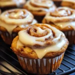 Pumpkin Cinnamon Roll Muffins