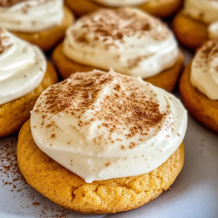 Pumpkin Cookies with Cream Cheese Frosting