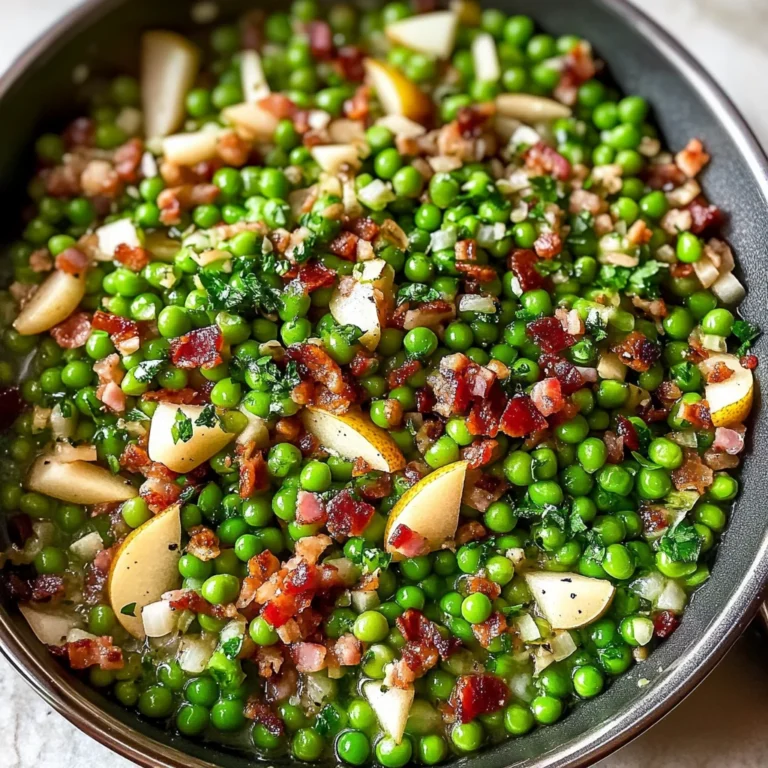 Thanksgiving Peas (with Pear and Pancetta)