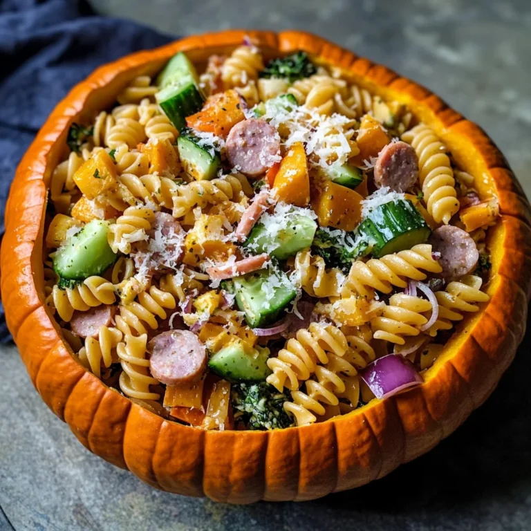 UpChuckin' Pumpkin Loaded Pasta Salad