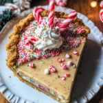 White Chocolate Candy Cane Pie