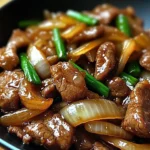 Chinese Beef Stir Fry with Caramelized Onions