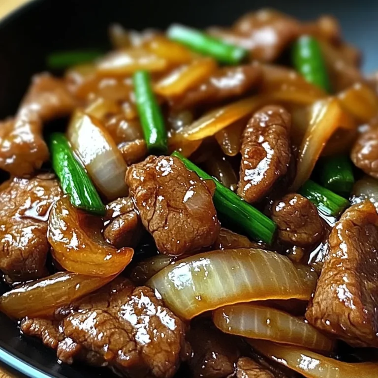 Chinese Beef Stir Fry with Caramelized Onions