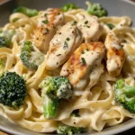 Creamy Chicken & Broccoli Fettuccine Alfredo