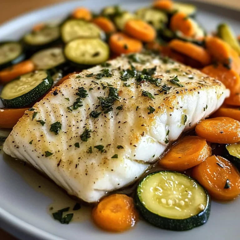 Lemon Herb White Fish with Sauted Vegetables