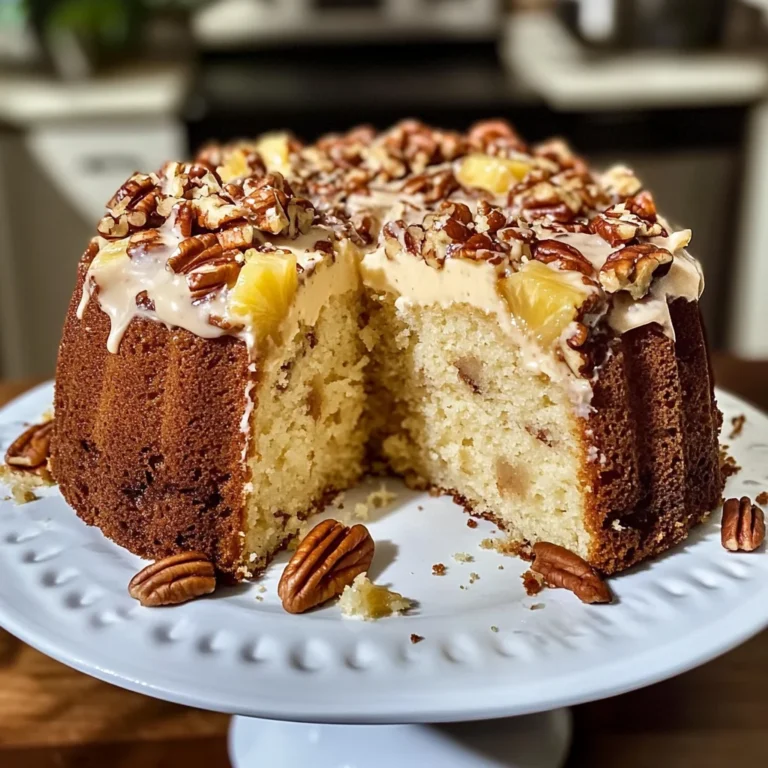 Pineapple Pecan Cream Cheese Pound Cake